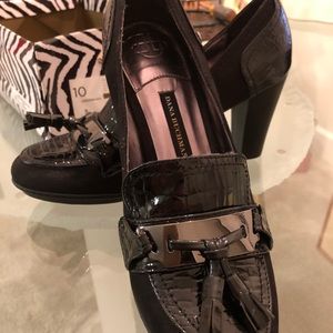 Dana Buchman high heels black tassel